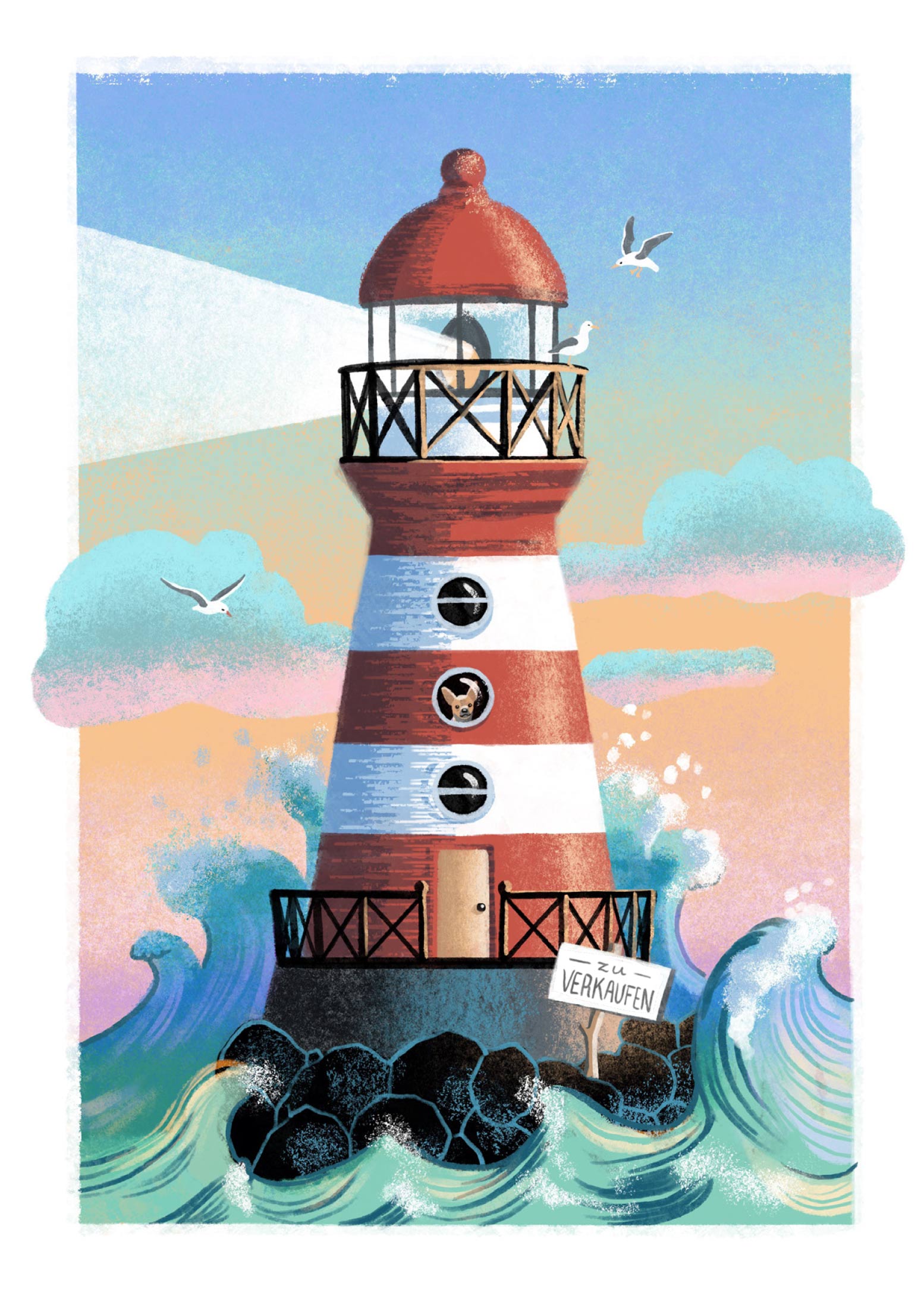 Leuchtturm Illustration - Illustration - Patrizia Stalder