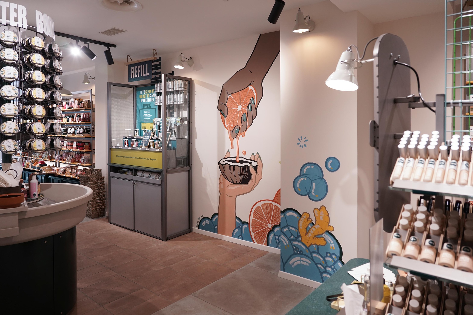The Body Shop - Basel - Schweiz - Wandbilder - Wandmalerei - Patrizia Stalder